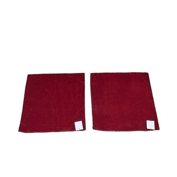 NWT Set of 2 Pottery Barn Zoey Velvet Ikat Print Pillow Covers 18” x 18” - Picture 7 of 7